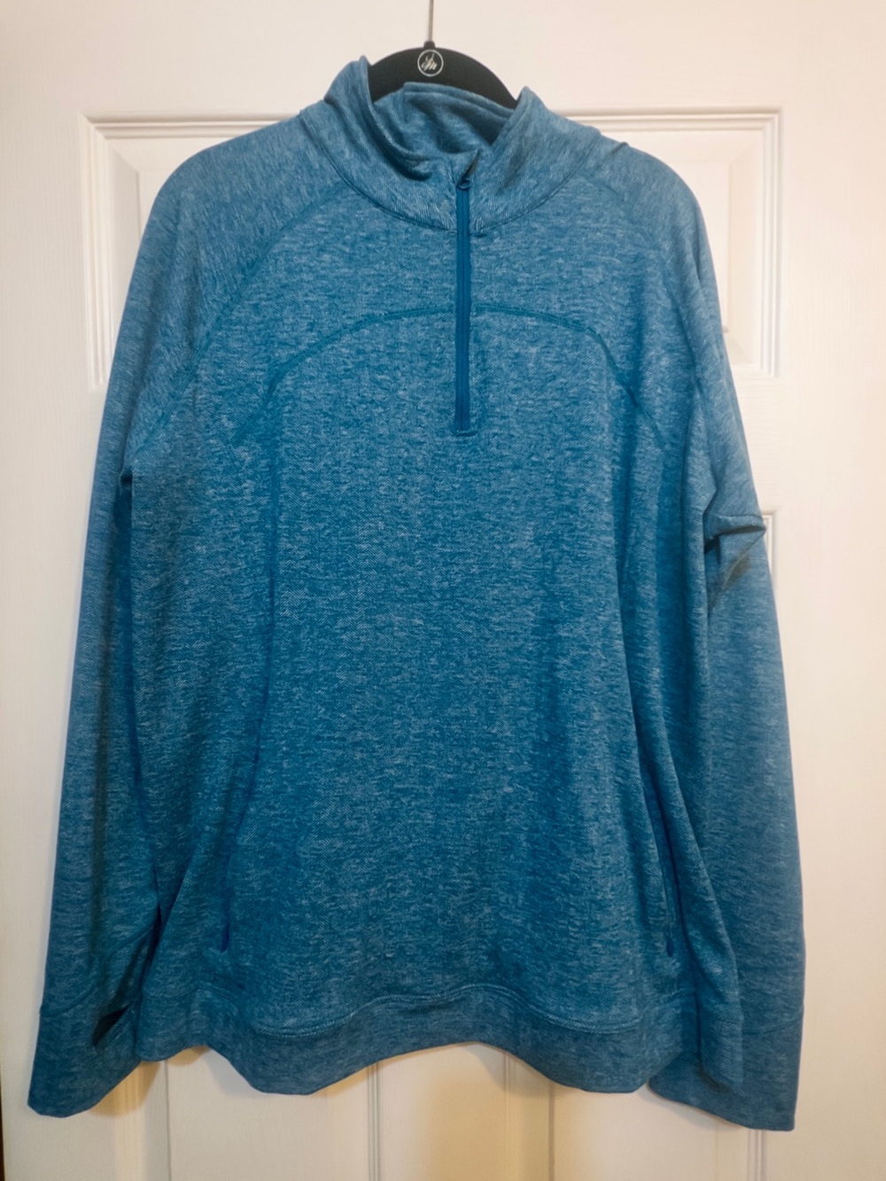 SkirtSports Women’s Heathered Teal Quarter-Zip Pullover
